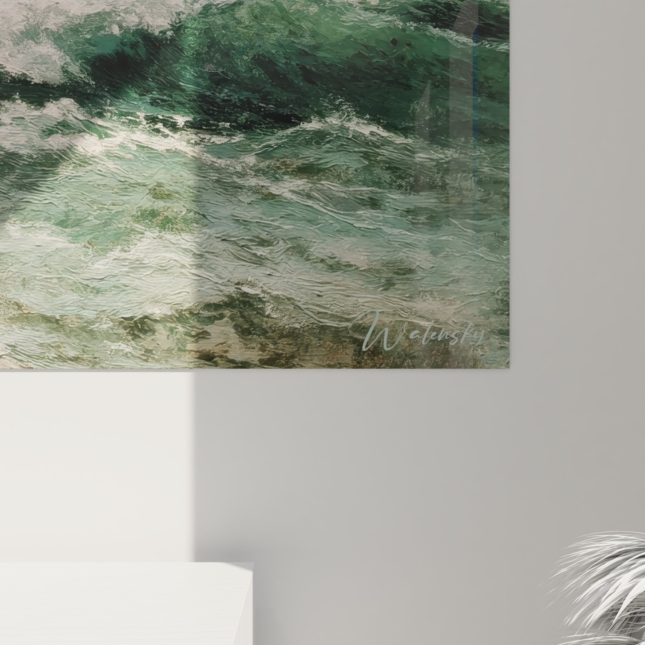 Vue ensemble tableau maritime tempête - œuvre complète navire dans vagues sous ciel menaçant