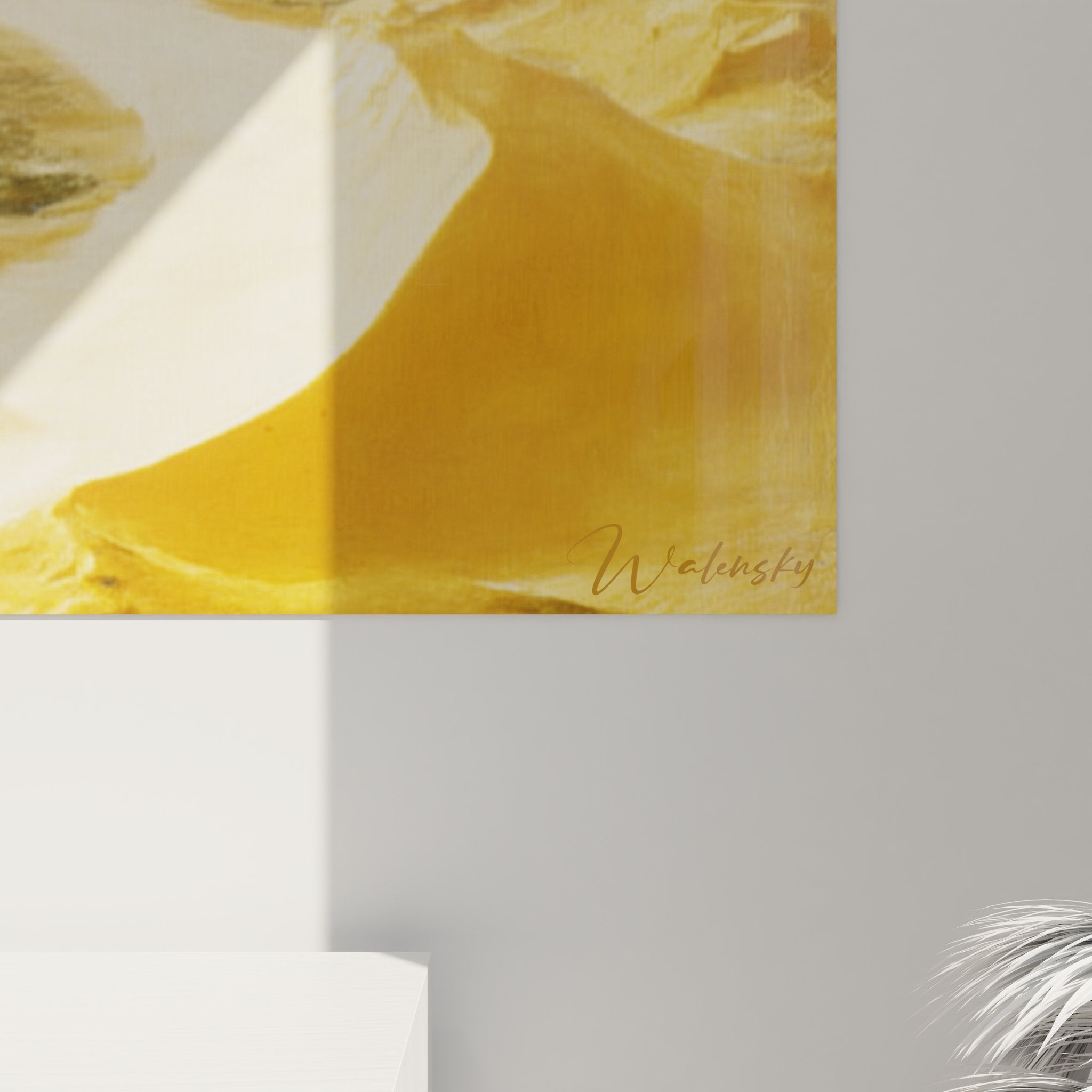 Vue d'ensemble tableau mural désert mystique, composition paysage spirituel moderne