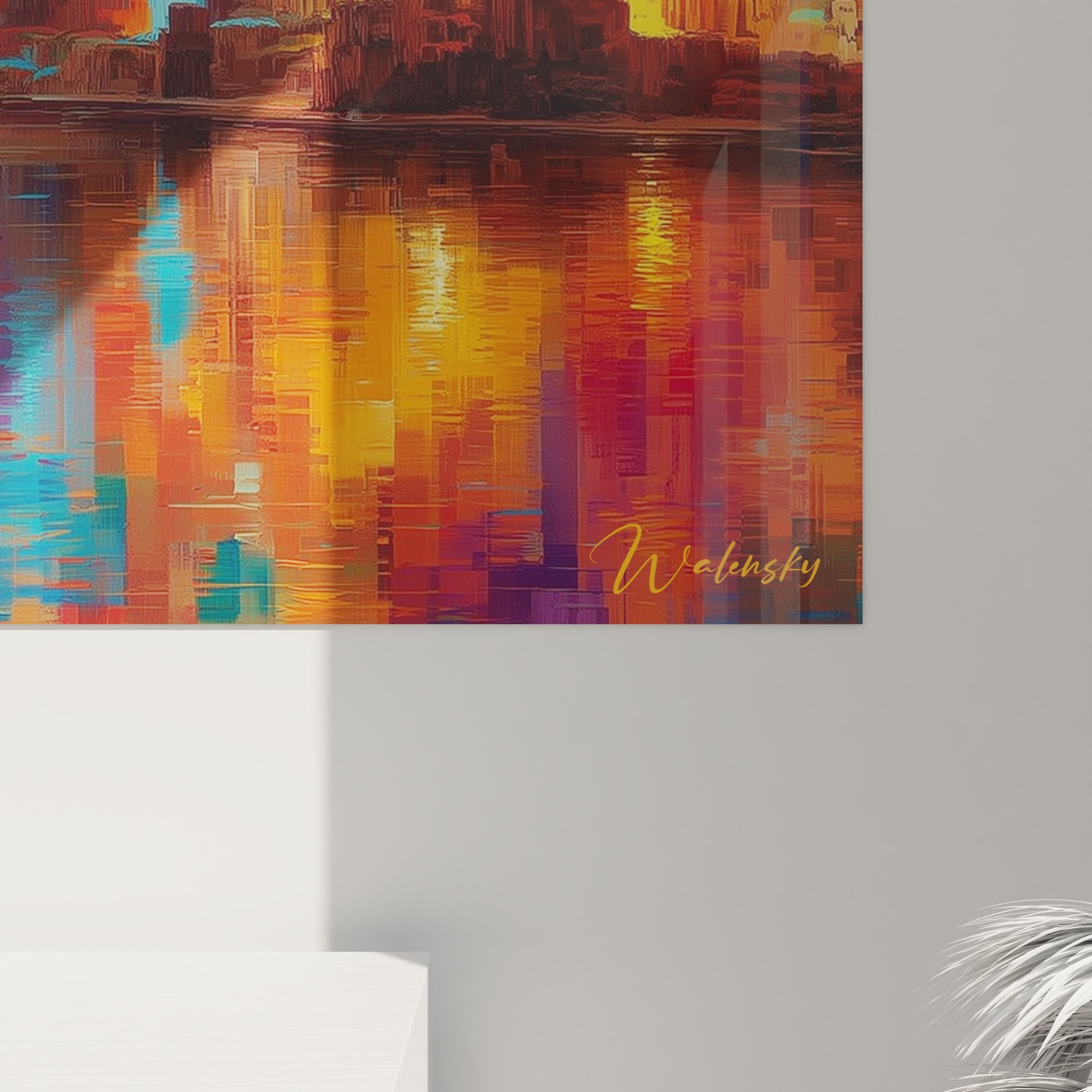 Vue ensemble tableau mural grotte souterraine illuminée décoration intérieure grottes naturelles