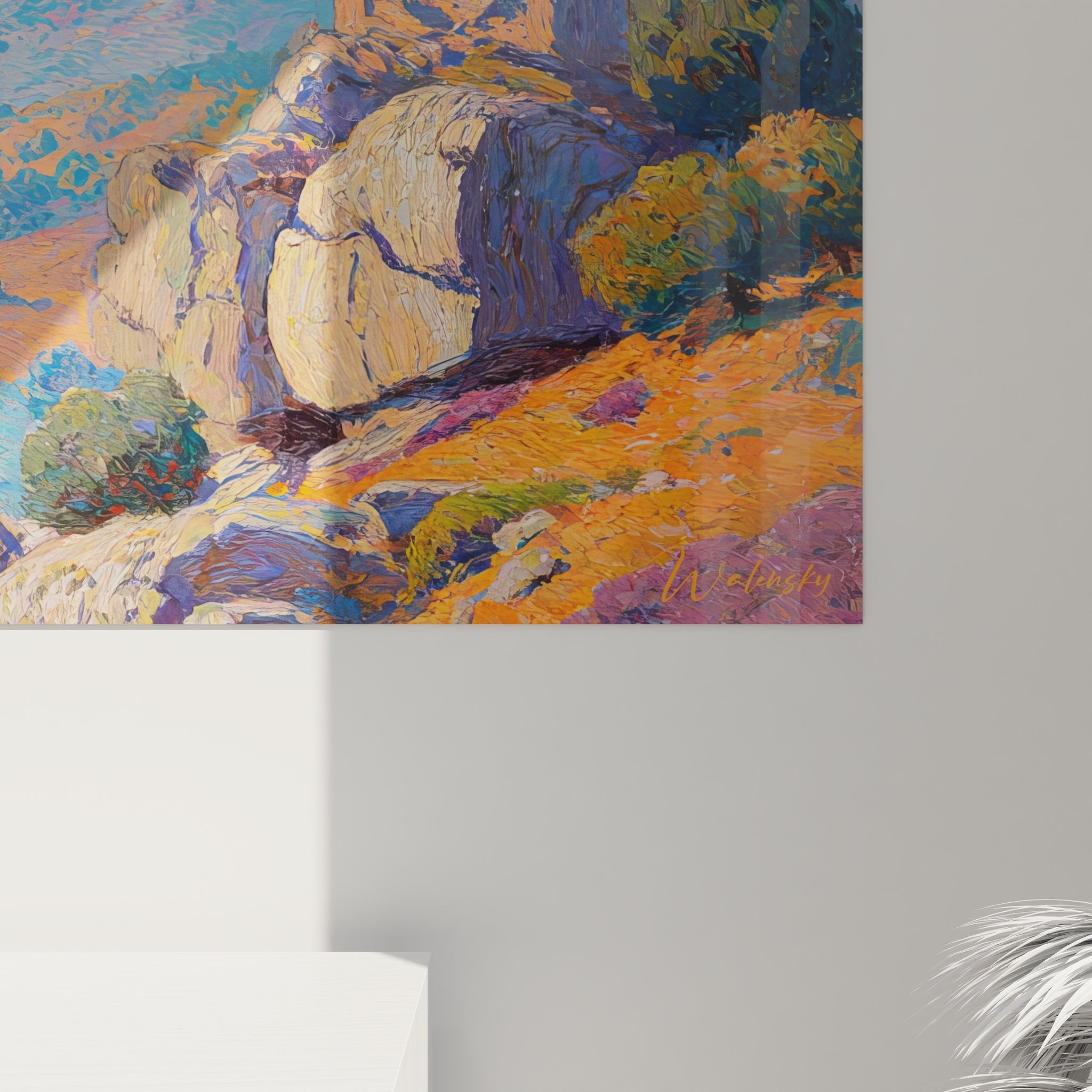 Gesamtansicht Panorama-Wandbild Tal Canyon für Wanddekoration