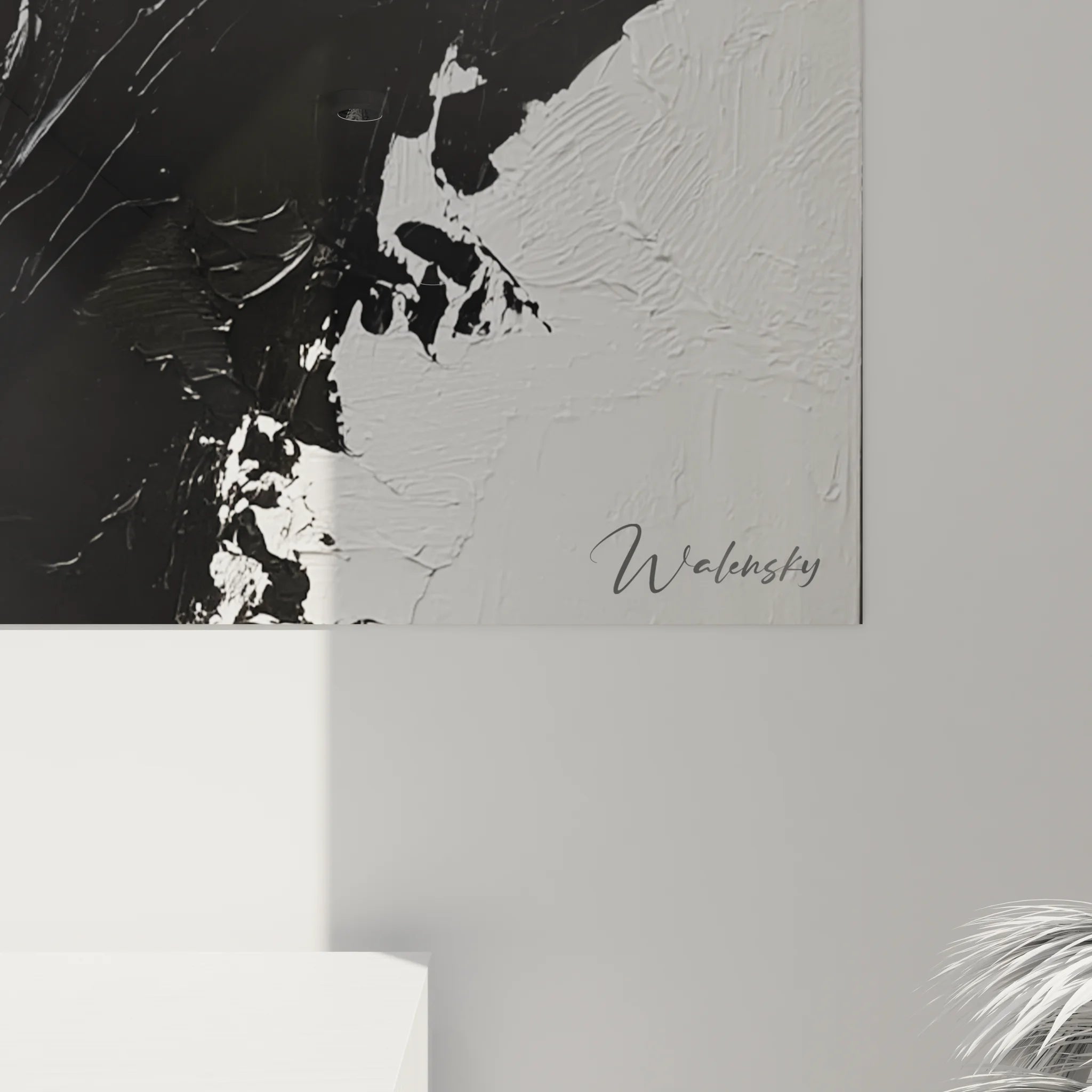 Vue ensemble tableau portrait femme noir blanc, art mural moderne pour décoration intérieure