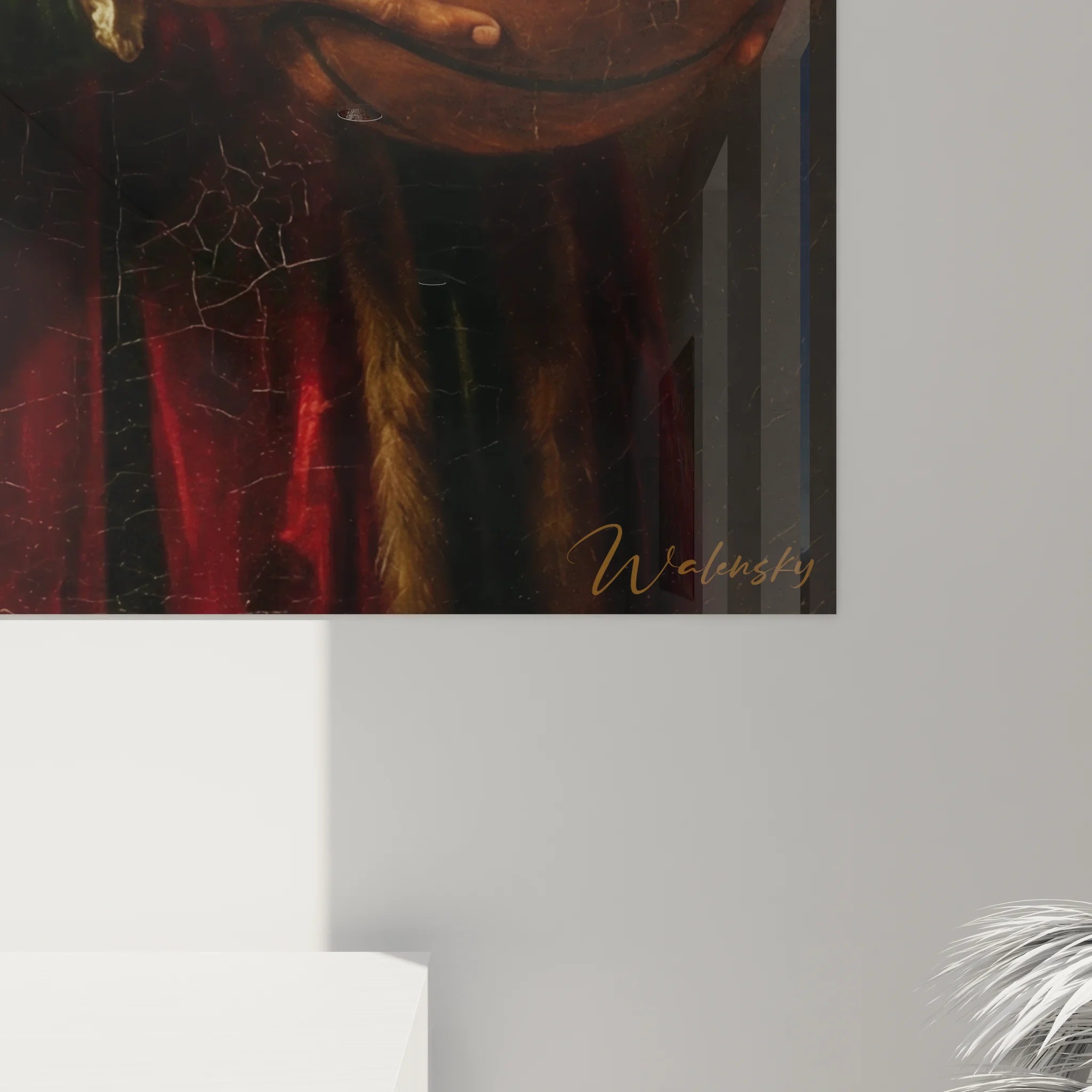 Vue ensemble tableau XXL basket ball renaissance décoration murale artistique