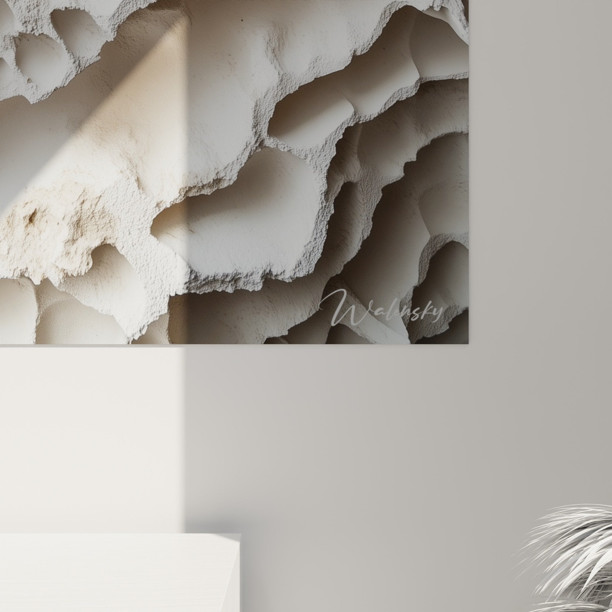 Overview abstract marble relief sculpture white wall art contemporary living room lighting
