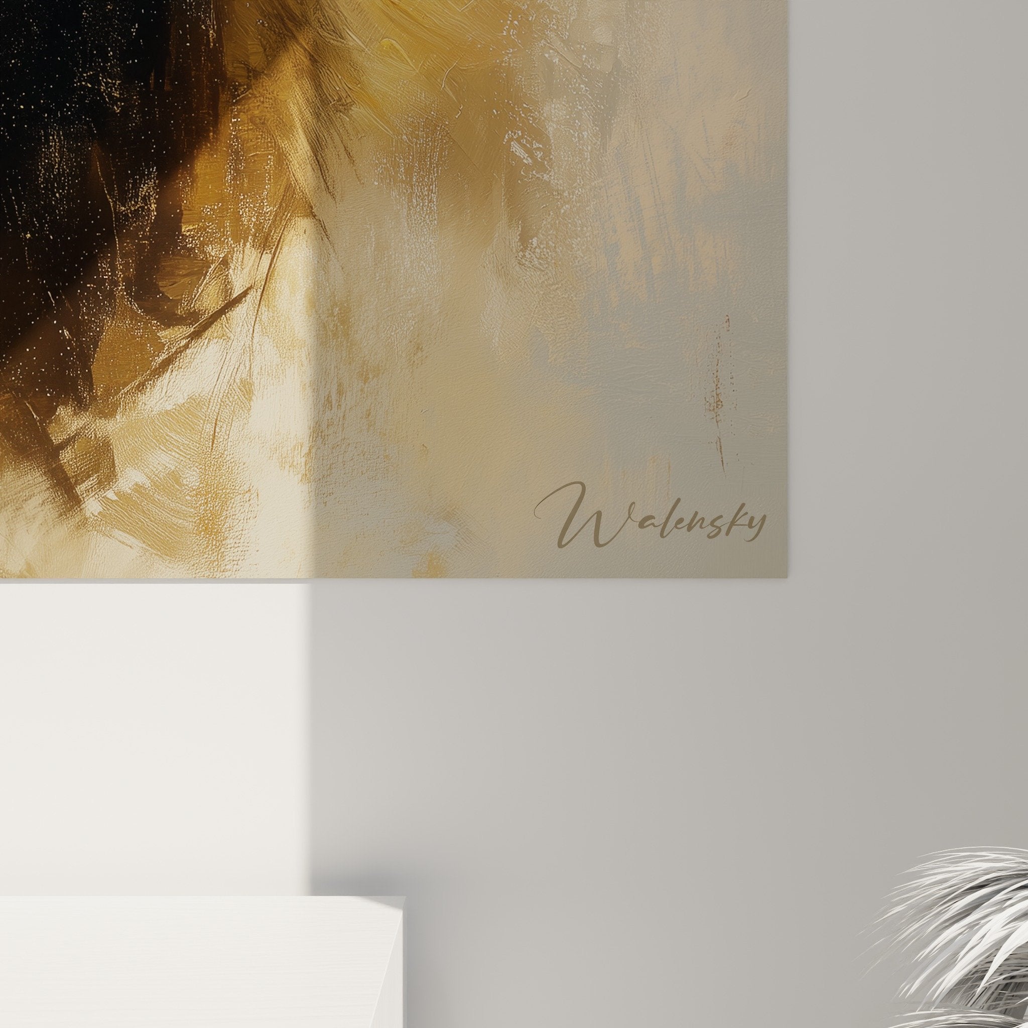 Vue ensemble tableau berger hollandais decoration interieure salon moderne eclairage chaleureux