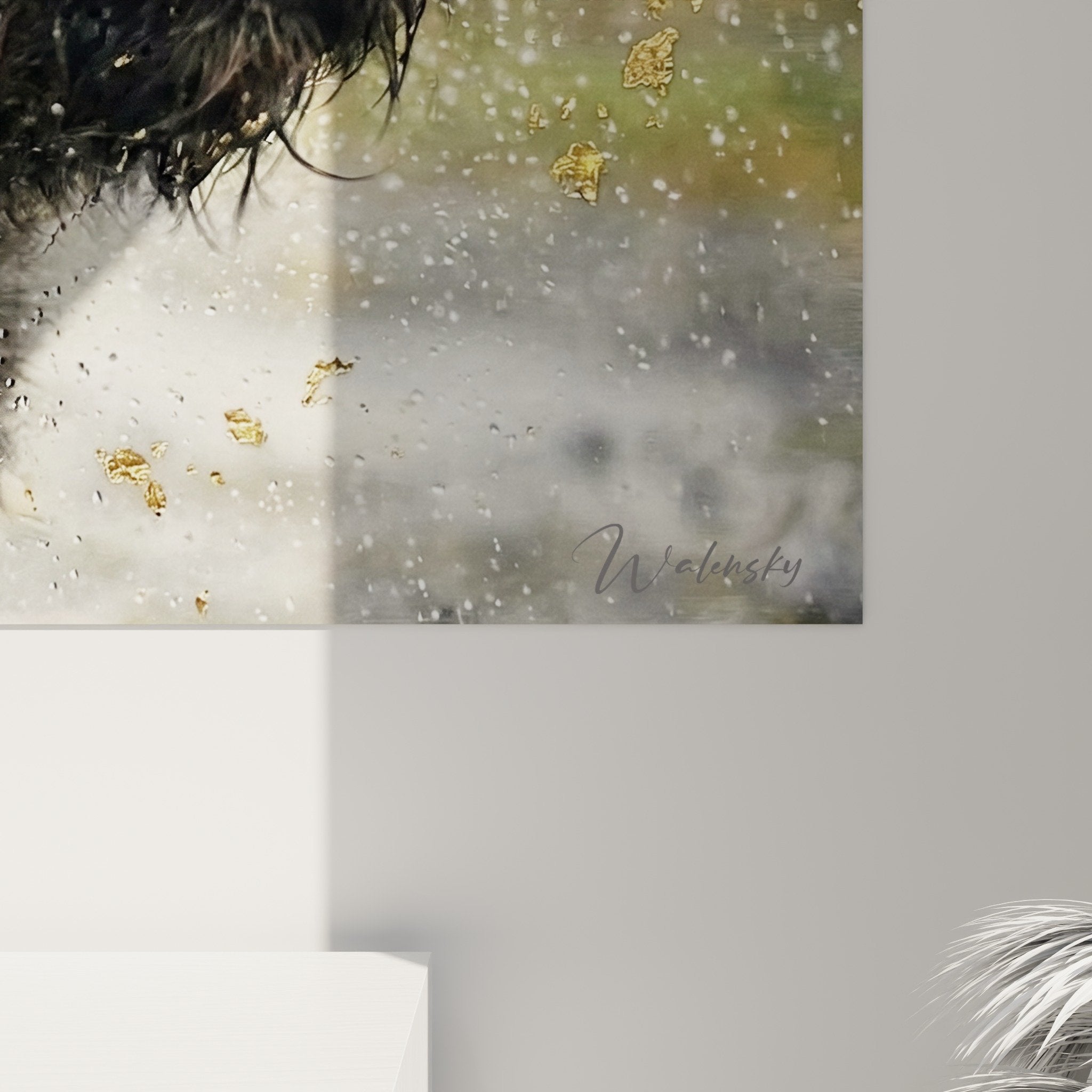 vista d'insieme quadro bovaro delle fiandre scossa magica decorazione interni moderni