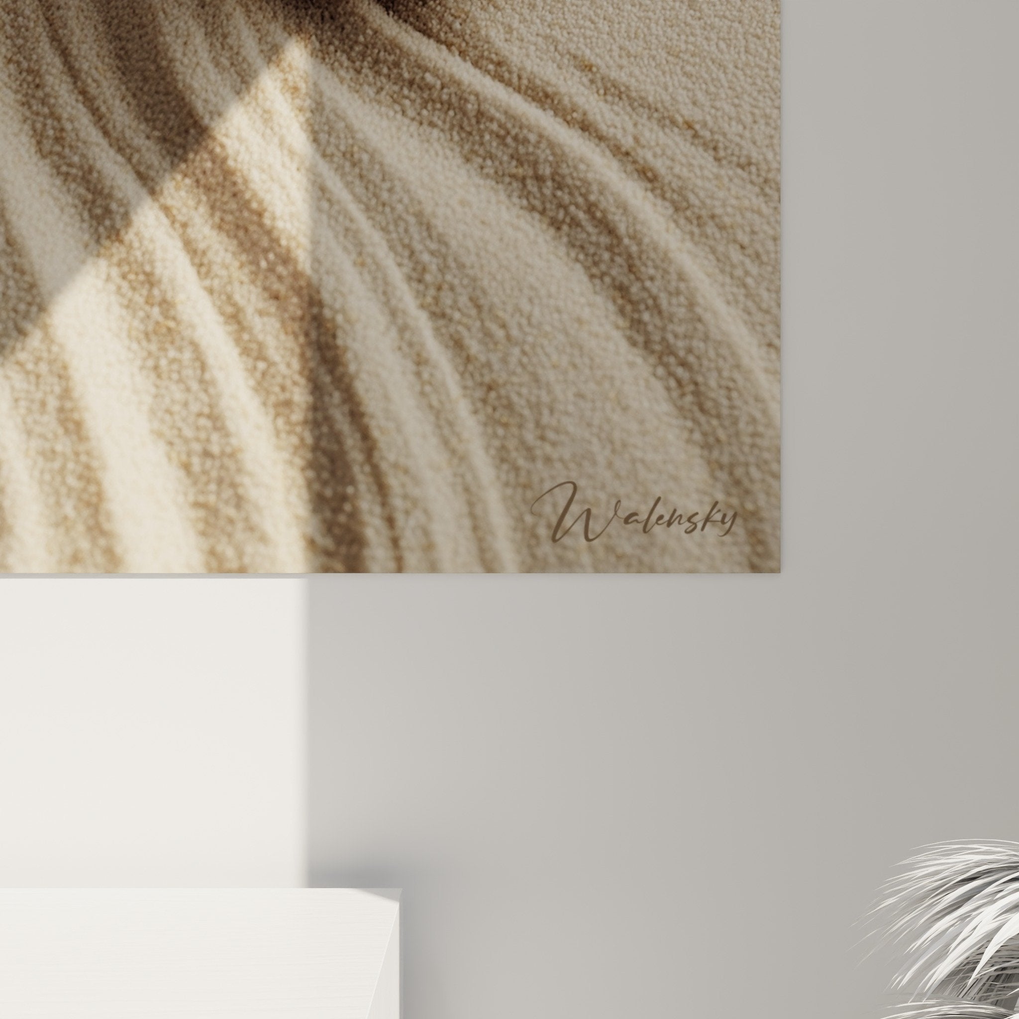 minimalist natural stone wall art pebbles zen perspective beige sand sculptured wall decoration