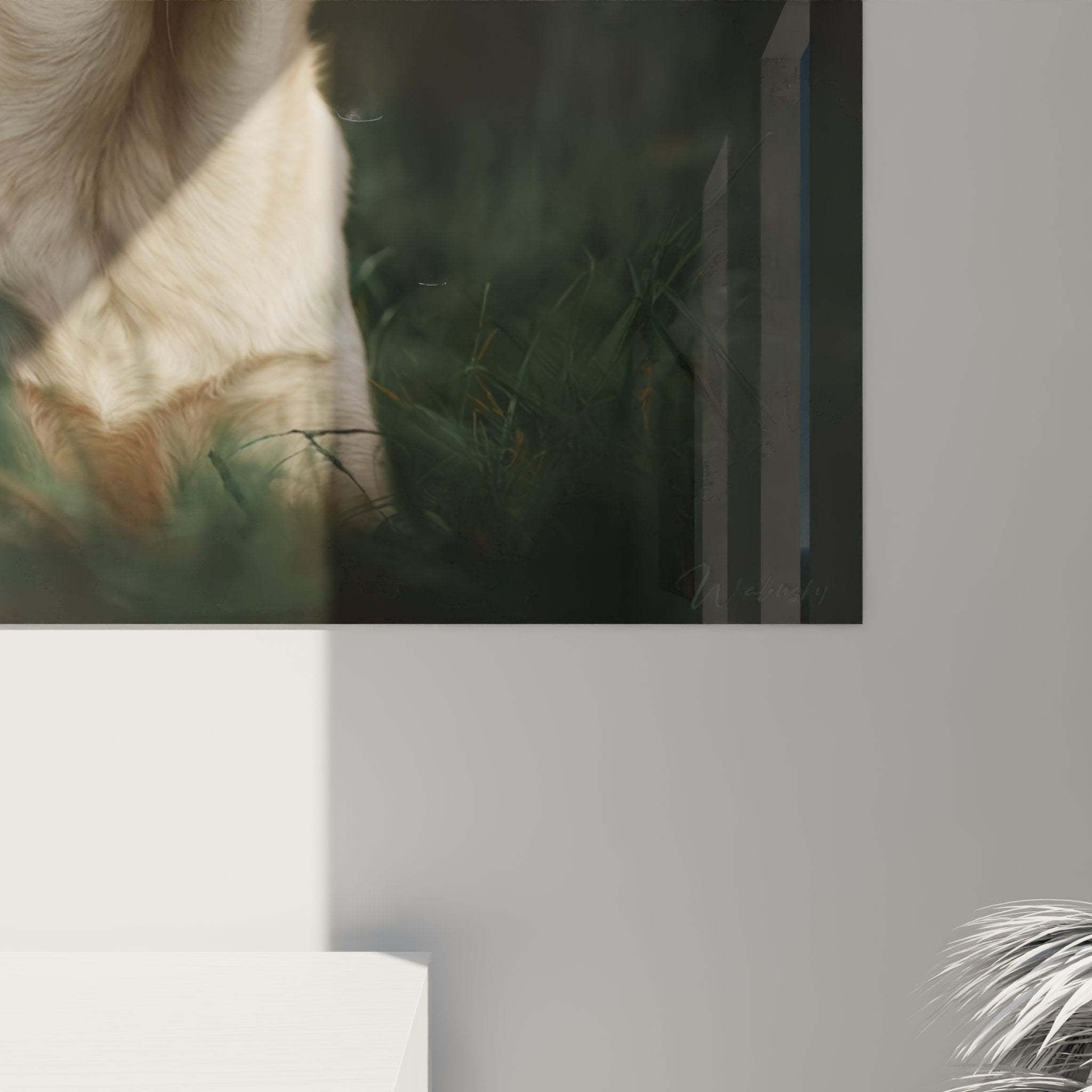 Labrador beige wall art overall view living room harmonious decor warm natural tones