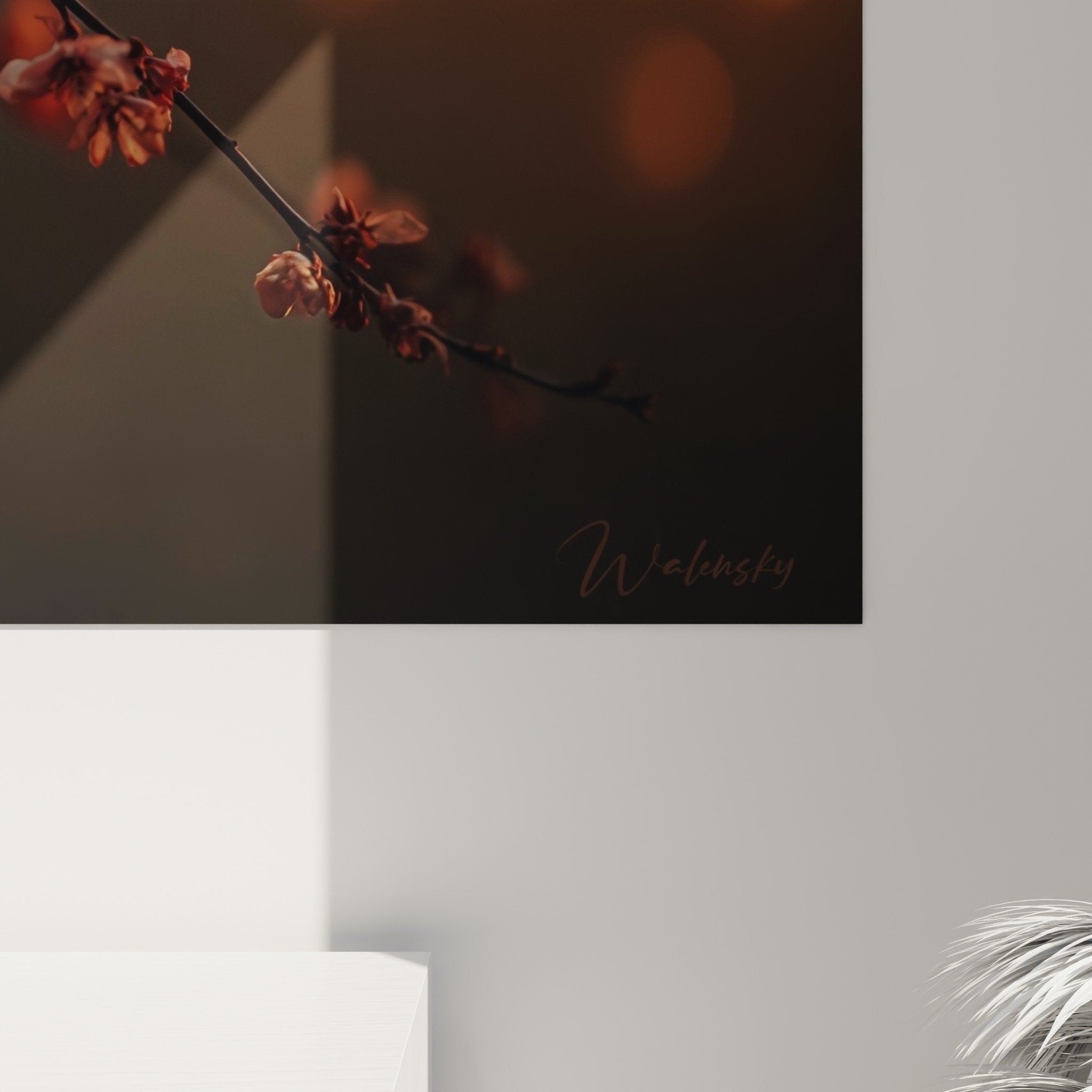 vue ensemble tableau lanterne asiatique rouge dans intérieur moderne style oriental