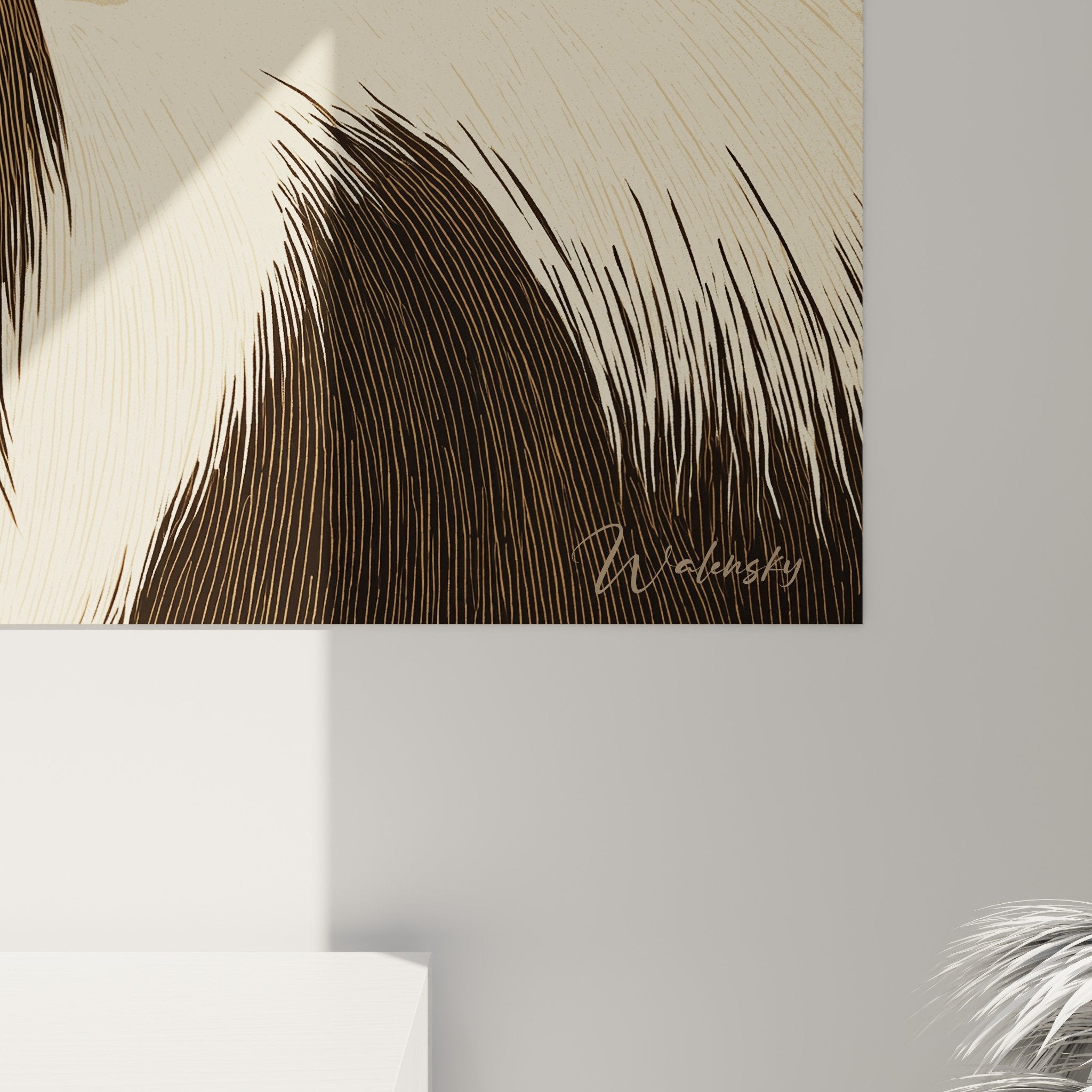 vista d'insieme quadro pechino decorazione interiore colori tenui armonia beige crema
