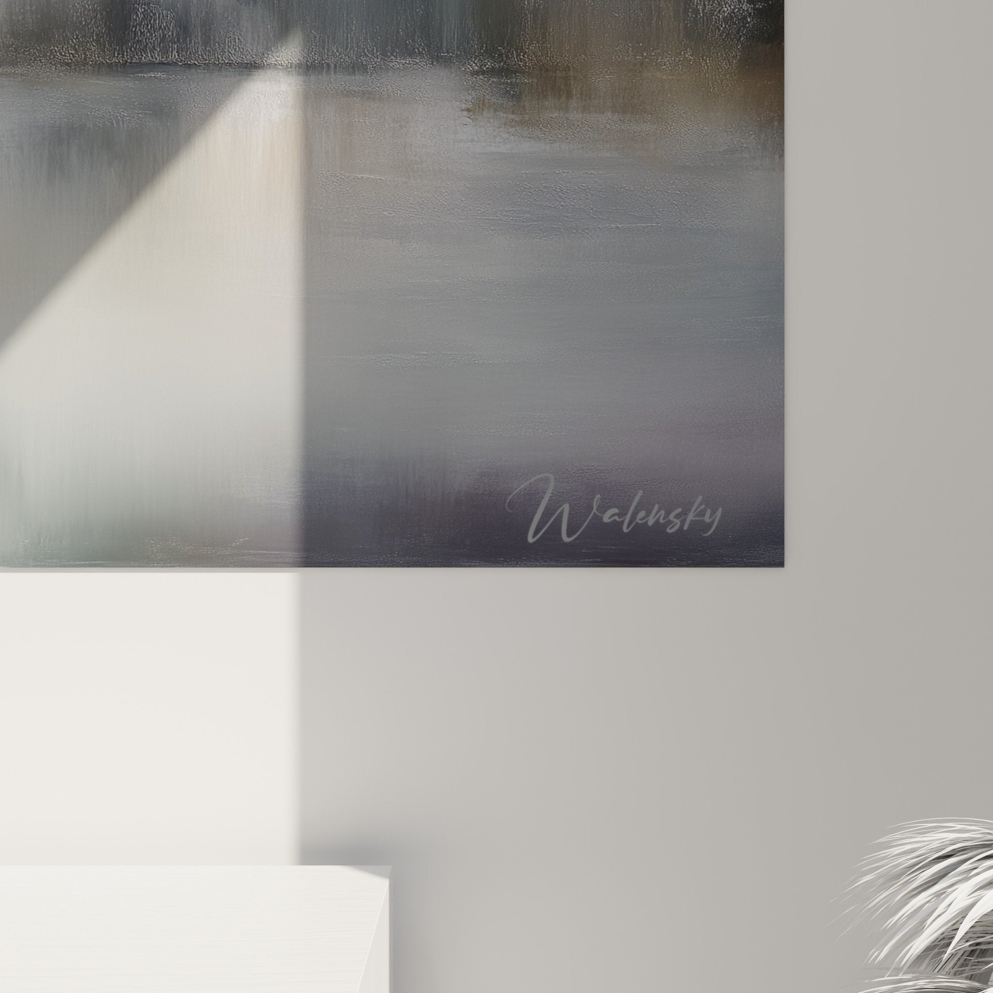 abstract wall art urban misty reflections contemporary feng shui northwest metal decoration overview