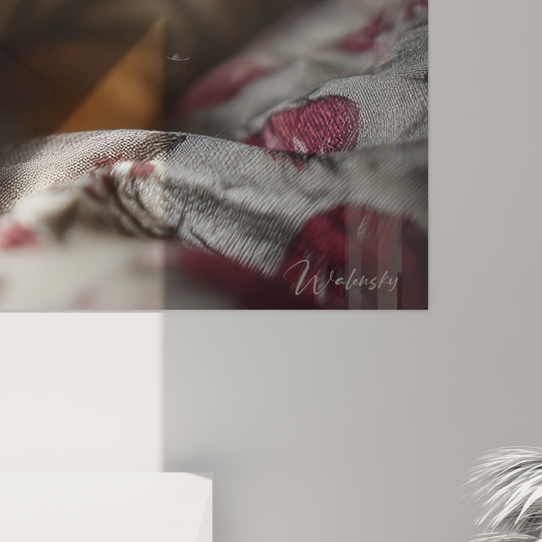 Vue ensemble tableau Shar Pei chiot endormi decoration murale apaisante