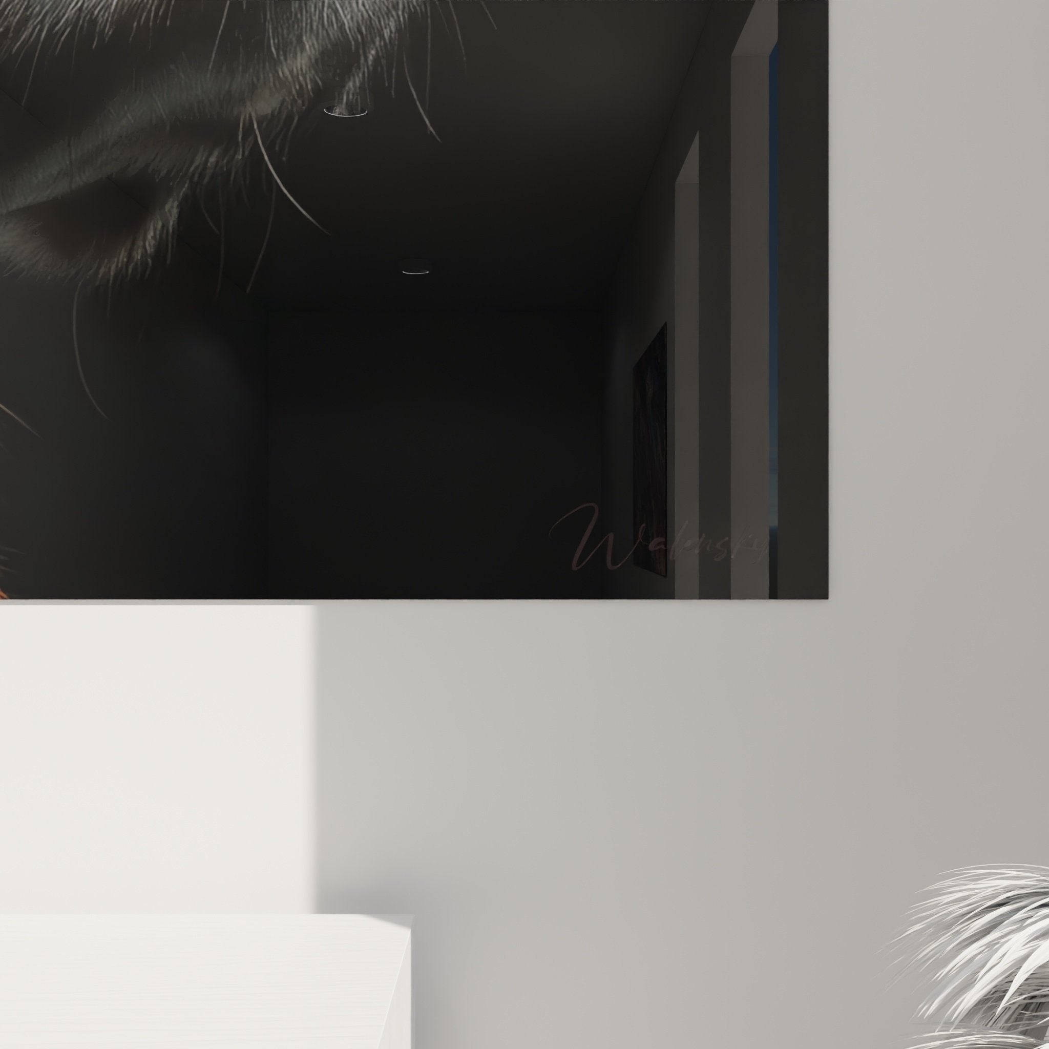 Vue ensemble tableau Springer Anglais portrait chien contemplatif decoration interieure moderne