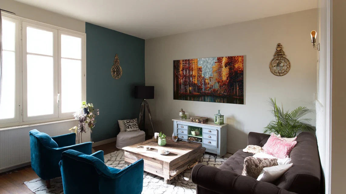 Tableau comme point d’ancrage décoratif dans une maison secondaire