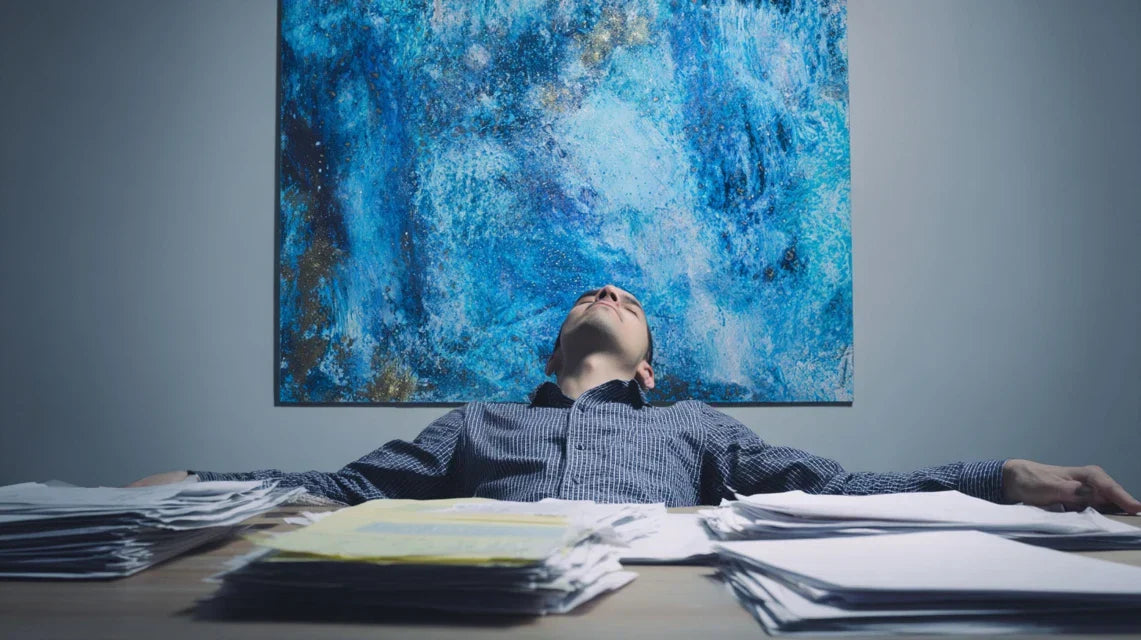 L’effet apaisant des tableaux abstraits dans un environnement stressant