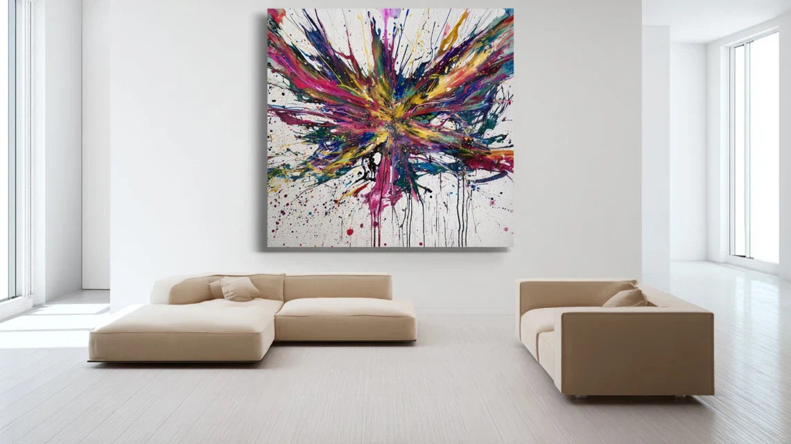Mettre un tableau “coup de poing” dans une déco sobre