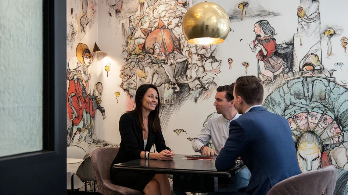 L’art mural comme déclencheur de conversation avec les clients