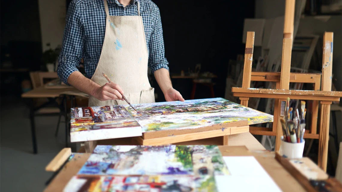 Tableau peint ou imprimé, lequel pollue le moins ?