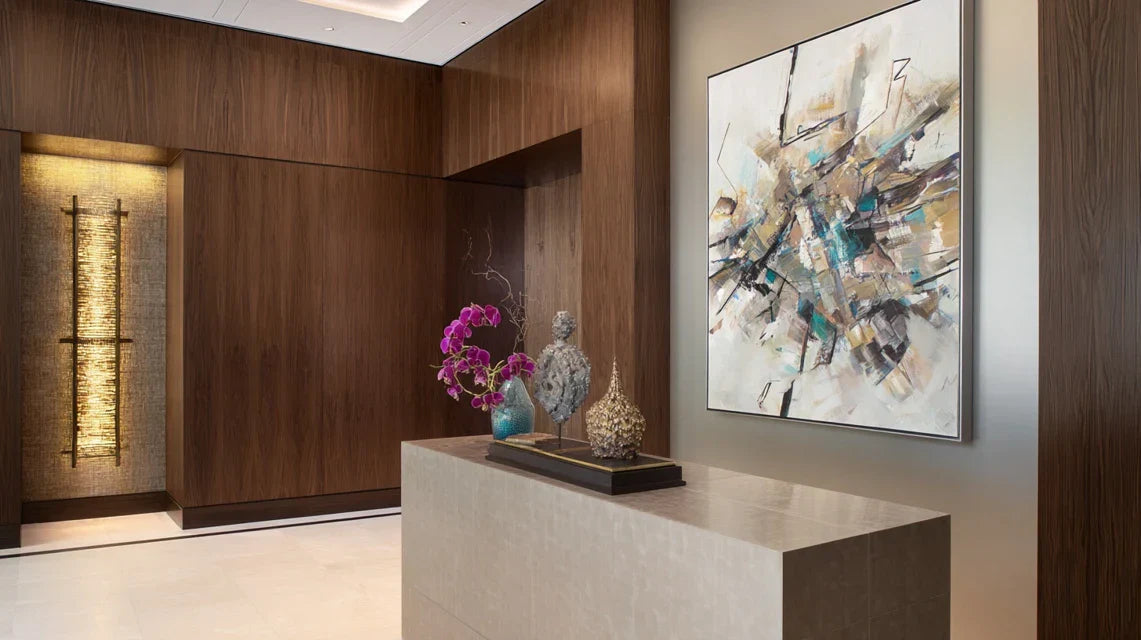 Créer une ambiance d’accueil haut de gamme avec un seul tableau