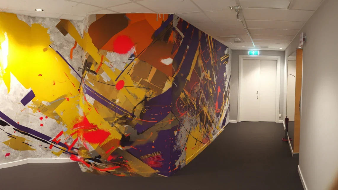 Art mural pour pièces en L, couloirs ou espaces atypiques