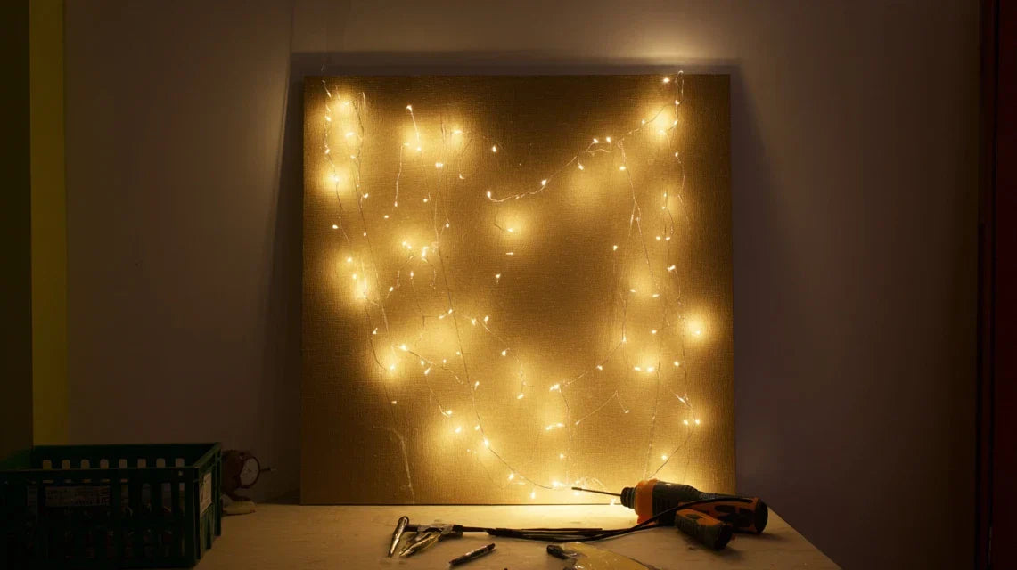 DIY : ajouter un éclairage LED derrière un tableau sans percer