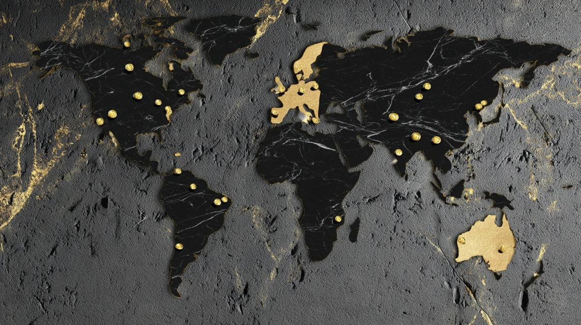 Cartes du monde murales : entre design et passion du voyage