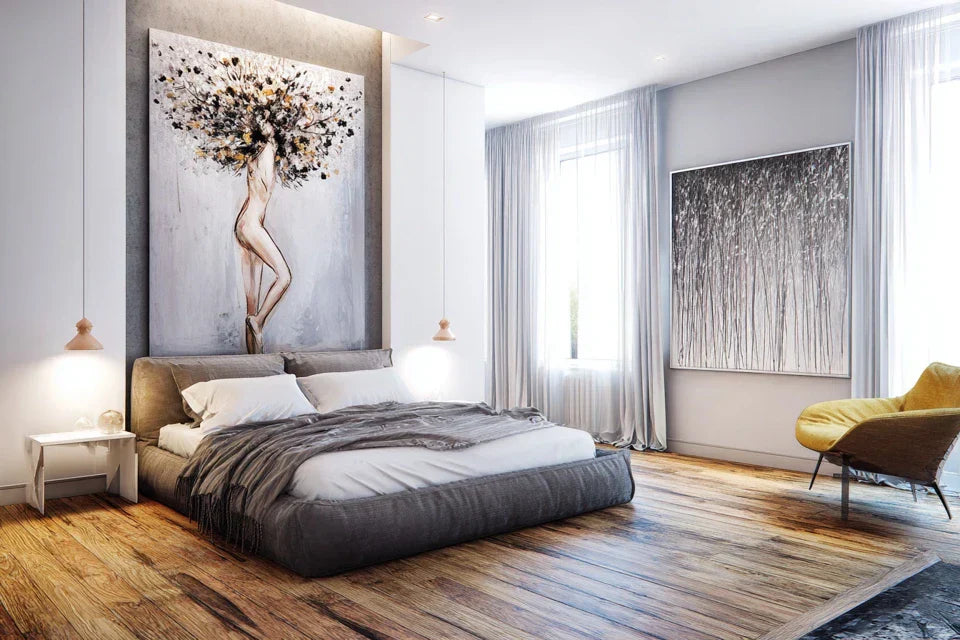 Les meilleurs styles de tableaux pour une chambre parentale apaisante