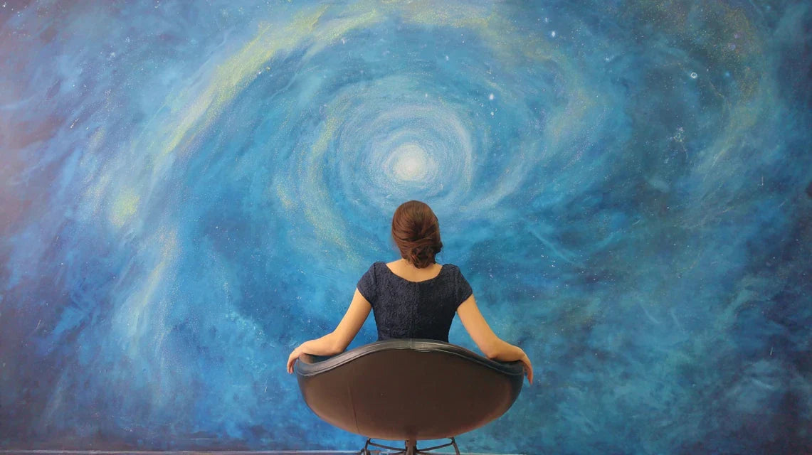 Art mural cosmos et transcendance, connexion à l'infini par l'image