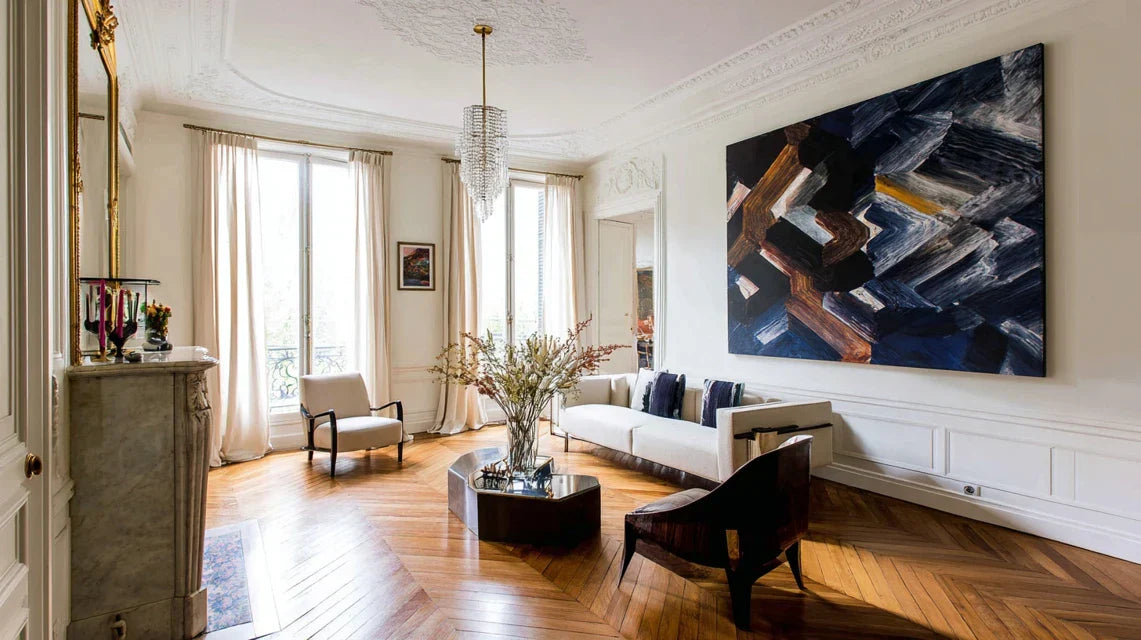 L’art mural dans un appartement haussmannien : entre classicisme et modernité