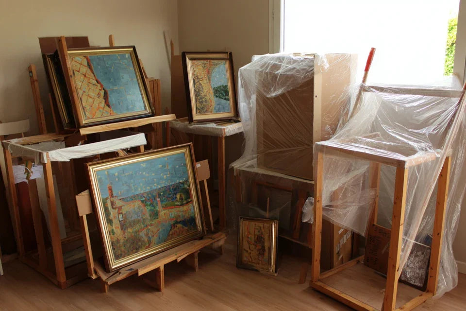 Stocker temporairement un tableau sans l’endommager (travaux, réorganisation...)