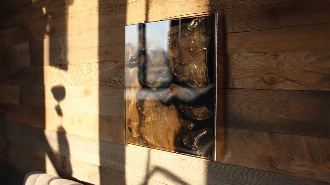 Verre + bois massif : contraste de matières à fort impact sensoriel