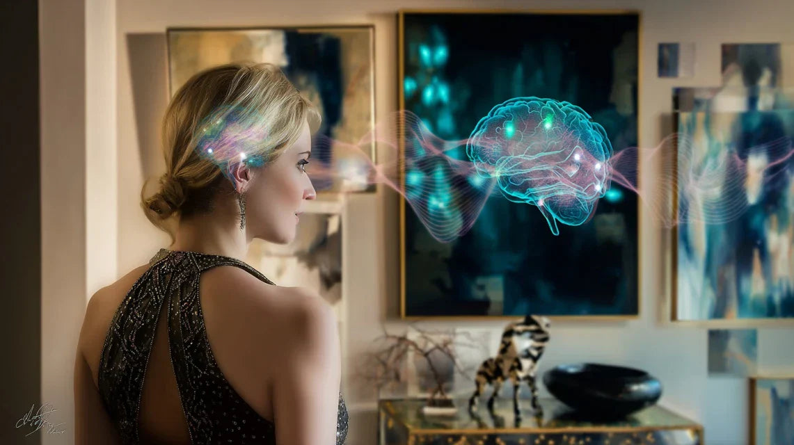 Contrastes et textures tableau, impact scientifique sur l'attention