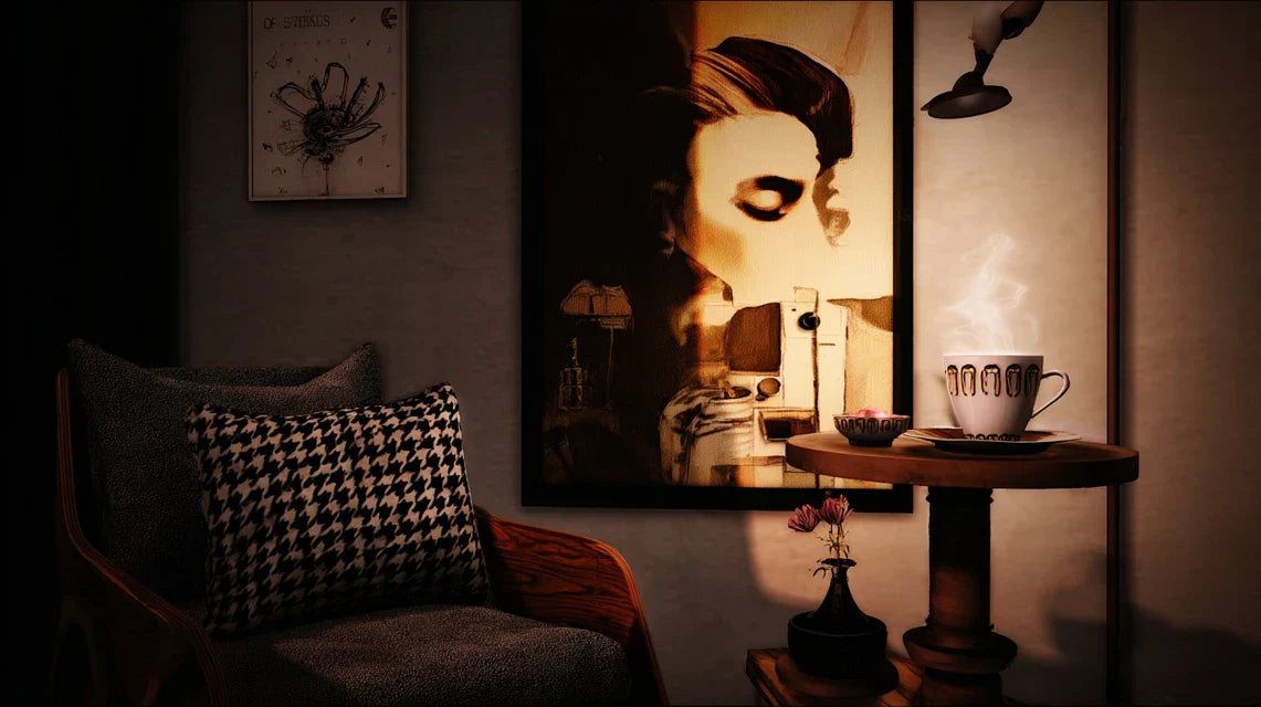 Créer un coin lecture ou café avec un tableau comme pièce maîtresse