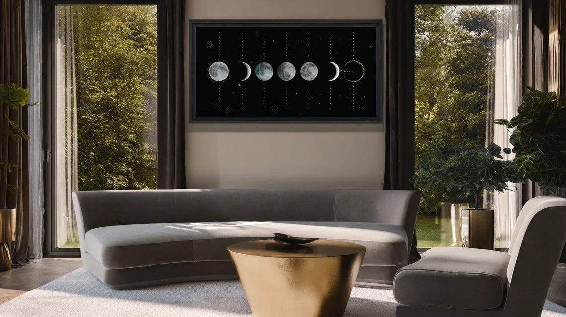 Art mural sacré universel, cycles naturels et silence au mur