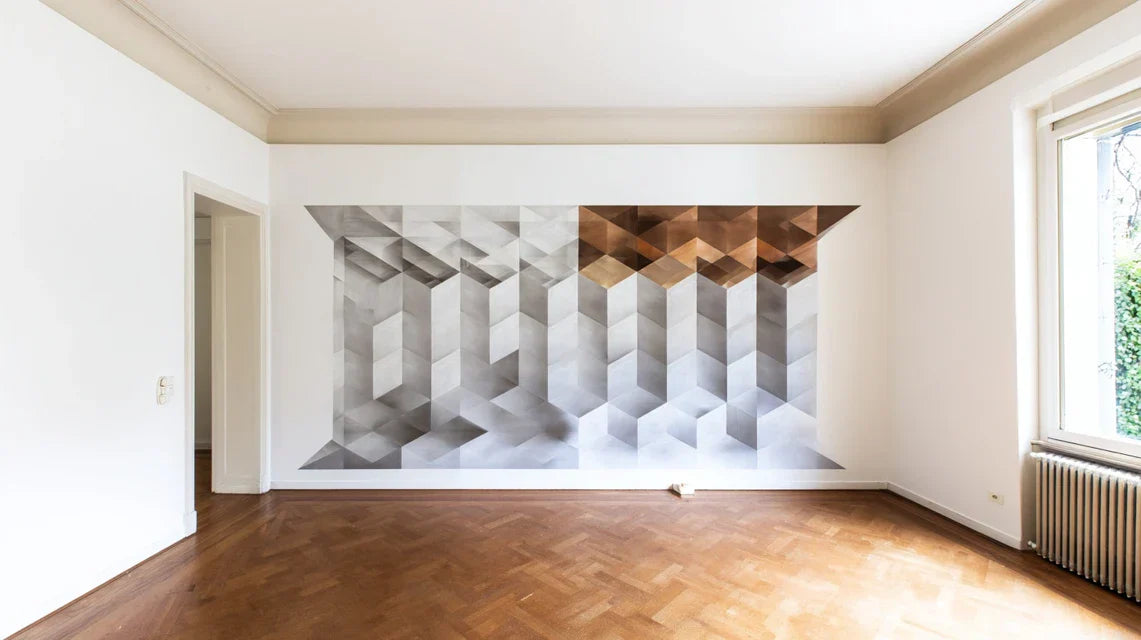 Un tableau bien placé suffit à structurer une pièce vide