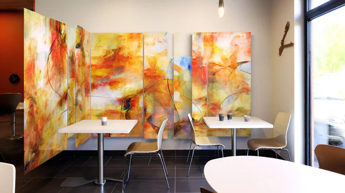 Délimiter une fonction (salle à manger, coin lecture…) grâce à l’art mural