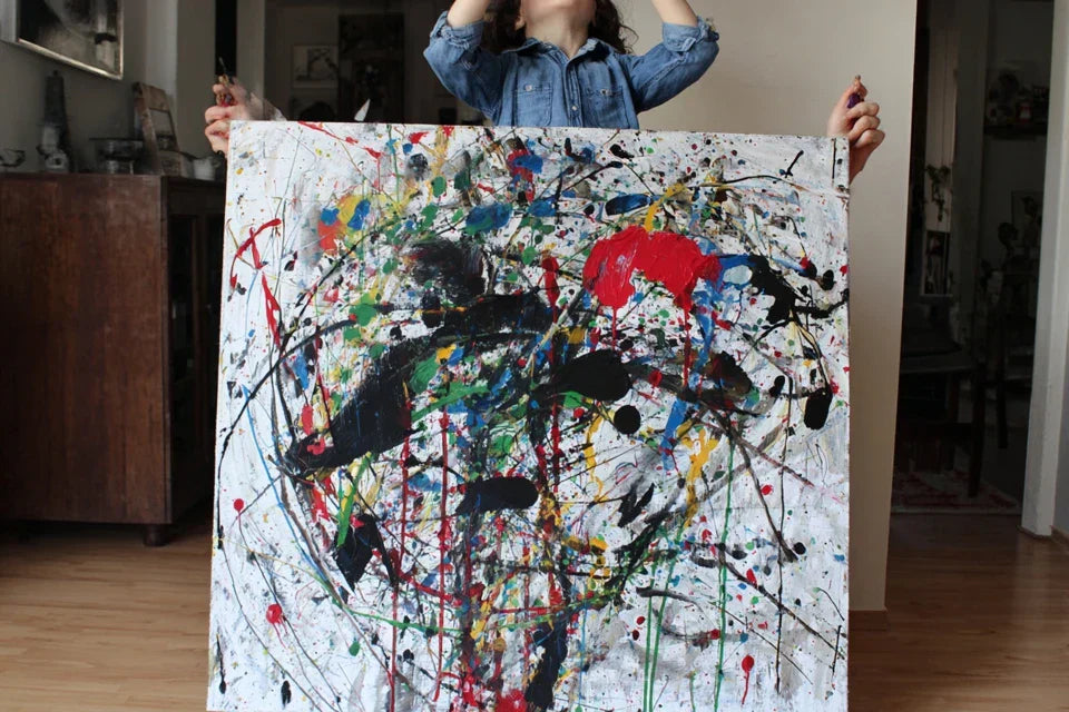 Le tableau comme rituel de recentrage : art et bien-être à la maison
