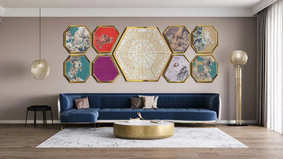 Couleurs feng shui par zone : choisir ses tableaux selon le bagua