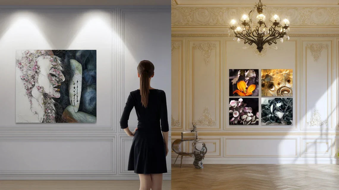 Galerie murale feng shui : tableau unique ou composition multiple ?