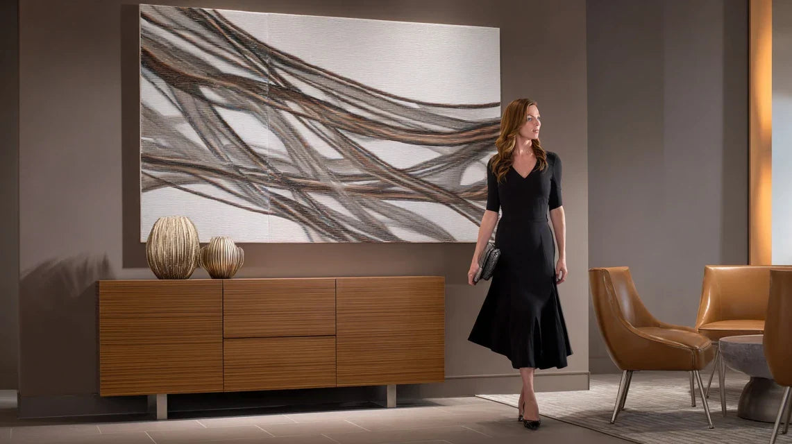 Comment un tableau peut guider le regard dans une pièce ?