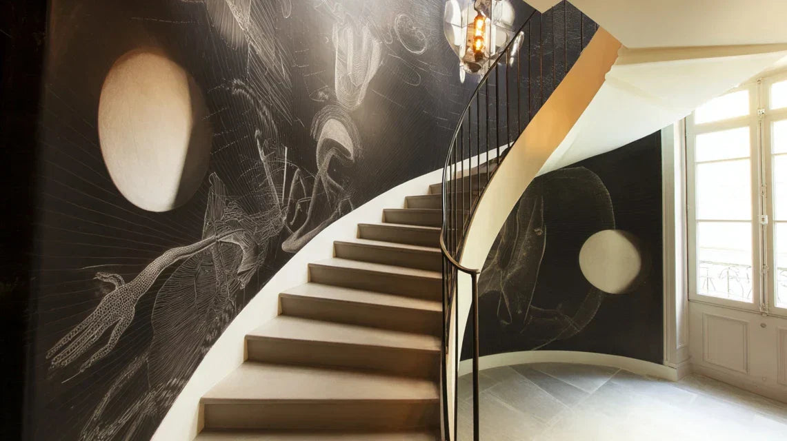 Sublimer un escalier ou puits de lumière avec une œuvre murale