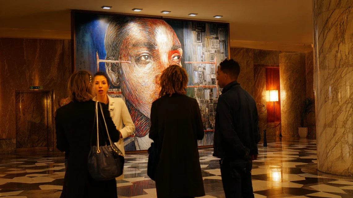 Créer un “effet waouh” dès l’entrée avec un tableau imposant