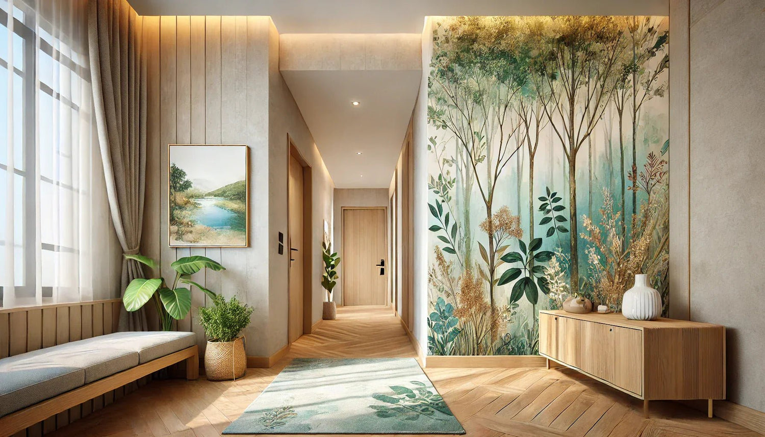 Quels critères prendre en compte pour choisir un tableau nature pour une entrée accueillante ?
