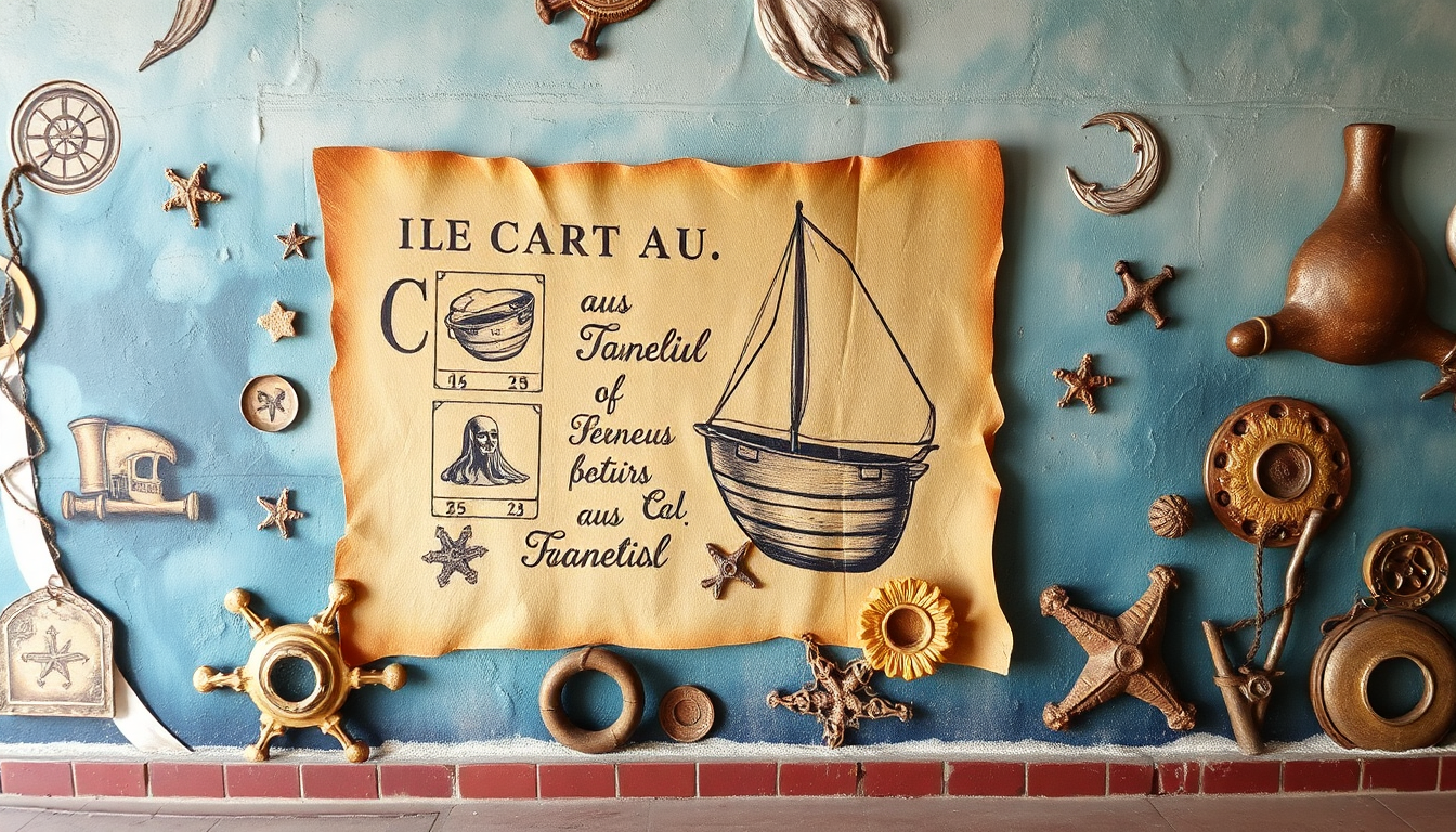 Décoration Murale Époustouflante : Intégrez des Murales de Cartes au Trésor et Thèmes Nautiques pour un Intérieur Unique et Inspirant