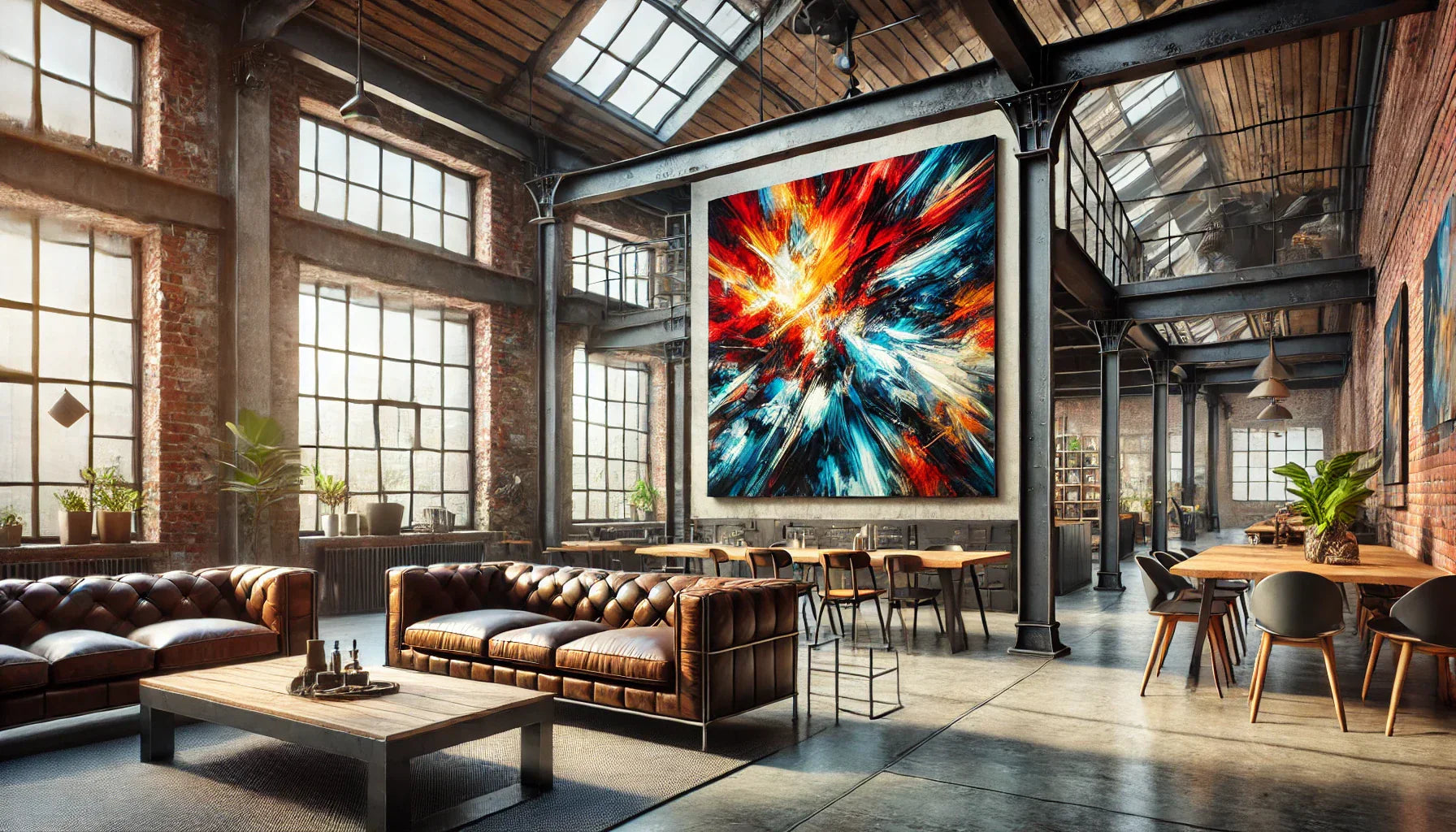 Pourquoi un tableau expressionniste est-il parfait pour une décoration loft industriel ?