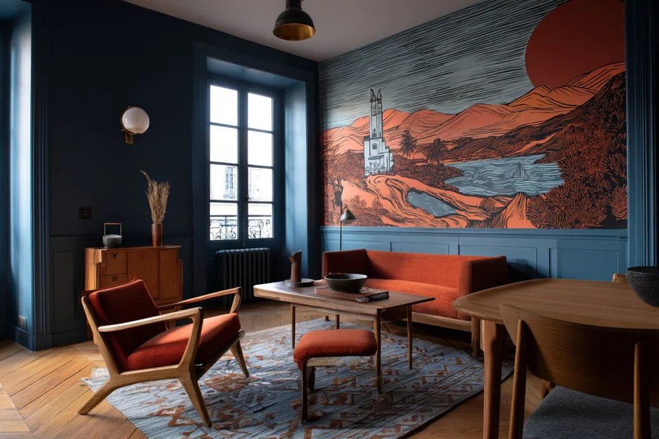 Adapter ses tableaux muraux à une pièce repeinte en couleur foncée