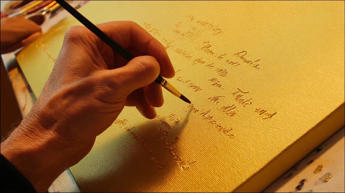 Ajouter du texte, une date ou une citation sur un tableau