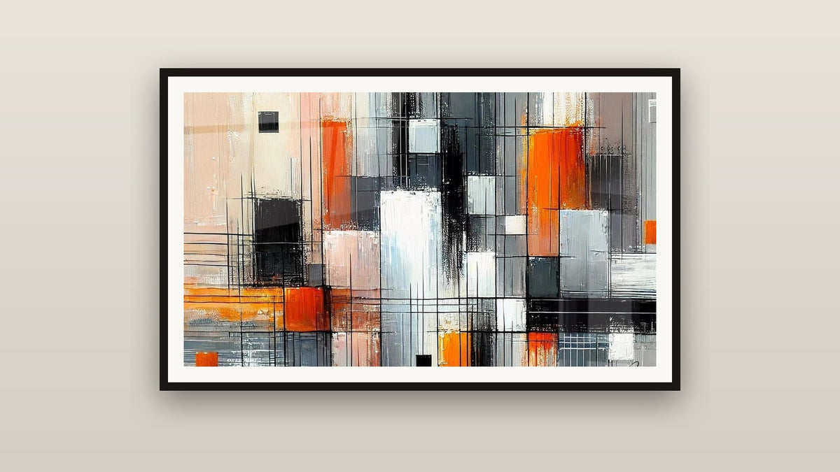 Quadro incorniciato su una parete: Meccanica dei Colori