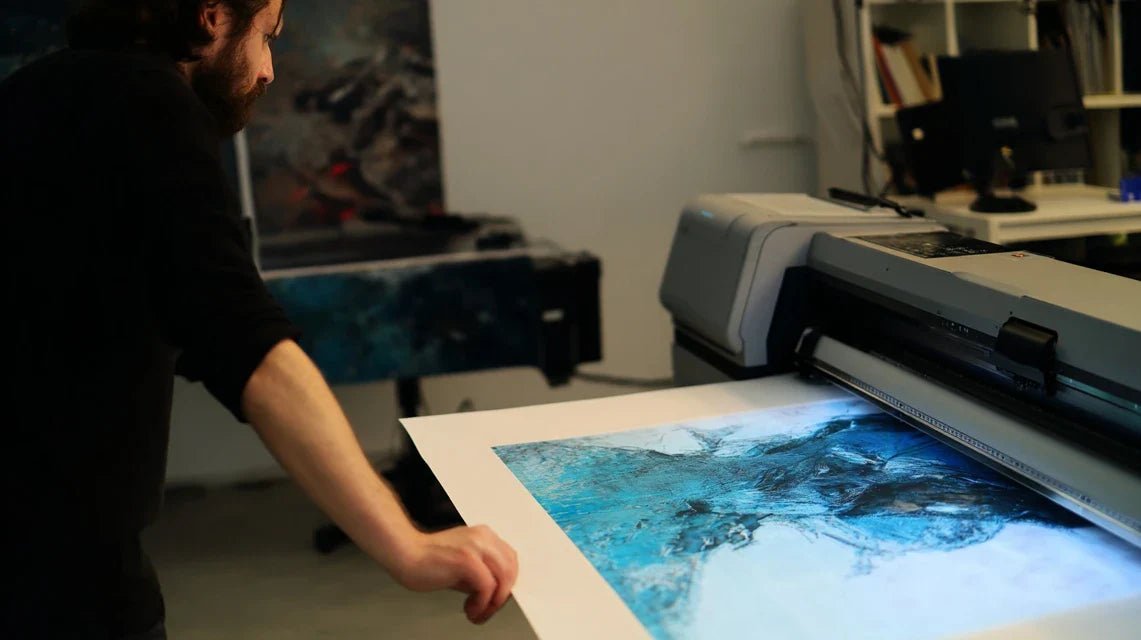 Art numérique imprimé : la créativité digitale au format tableau