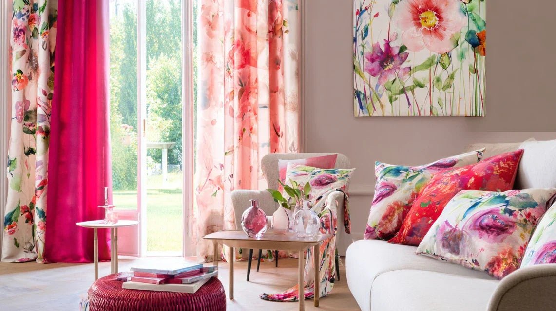 Associer les textiles (rideaux, coussins) avec l’art mural