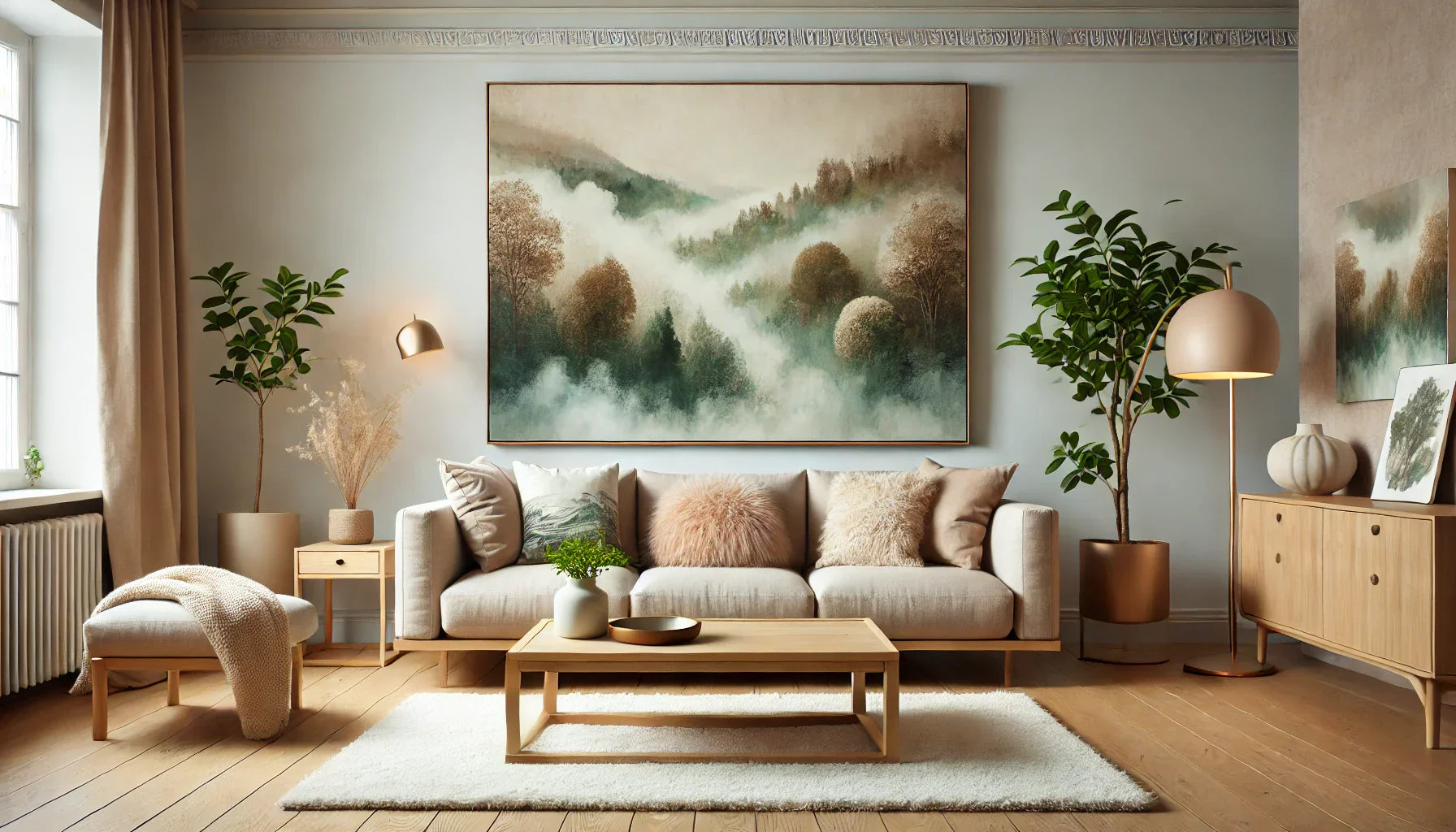 Comment intégrer un tableau nature dans une décoration scandinave pour une ambiance apaisante ?